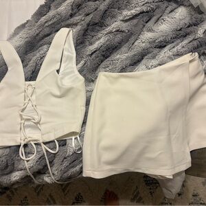 Lulu's White Mini Skirt